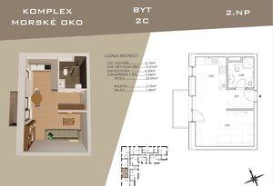 Projekt MORSKÉ OKO Sobrance - predaj 1 izbového bytu — foto 3