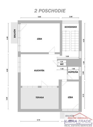 PREDAJ - 6 izbový poschodový dvojgeneračný tehlový rodinný dom v BENE, Komárno — foto 13