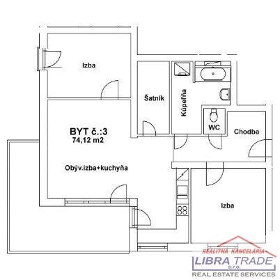 3 izbový byt na predaj v Nových Zámkoch  Novostavba — foto 23