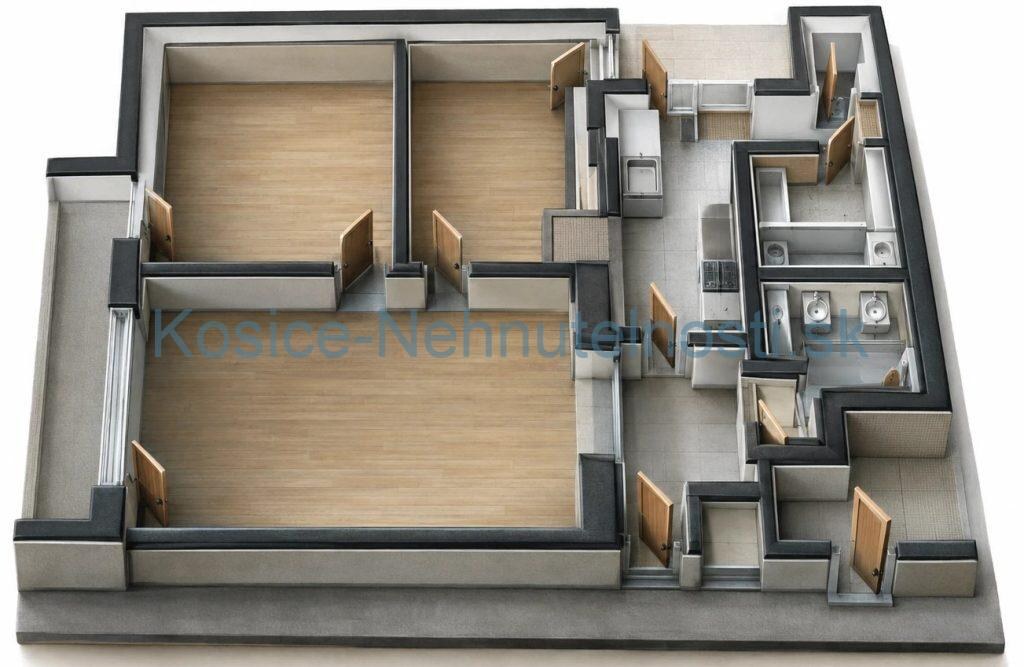 Predaj: 3-izbový tehlový byt 54 m2 s balkónom, pivnicou a výťahom, ul. ČSA – Košice I, Staré Mesto — foto 17