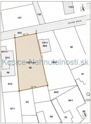 Stavebná parcela 1281m2 intravilán, Malé Ozorovce, okr. Trebišov — foto 3