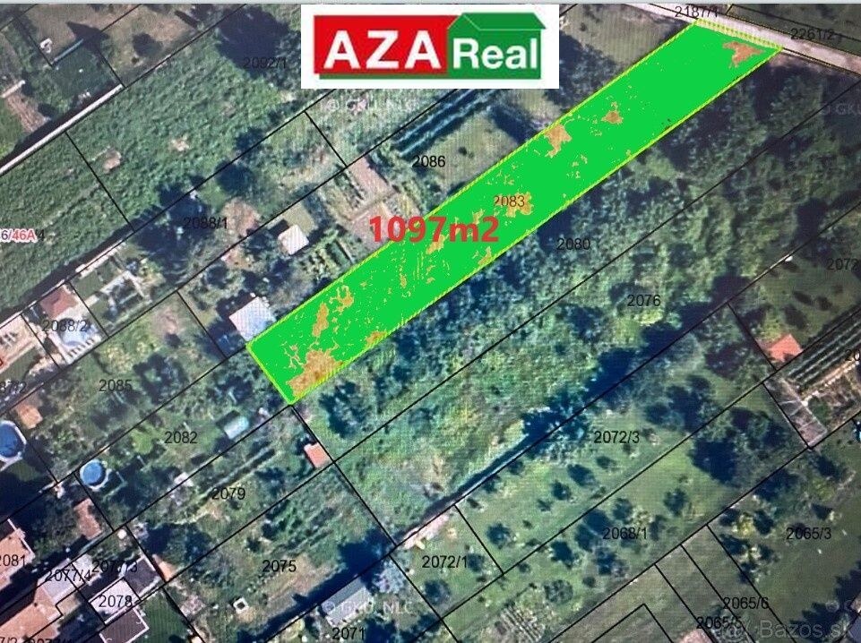 STAVEBNÝ pozemok pre RD v Cíferi je na predaj-1097m2