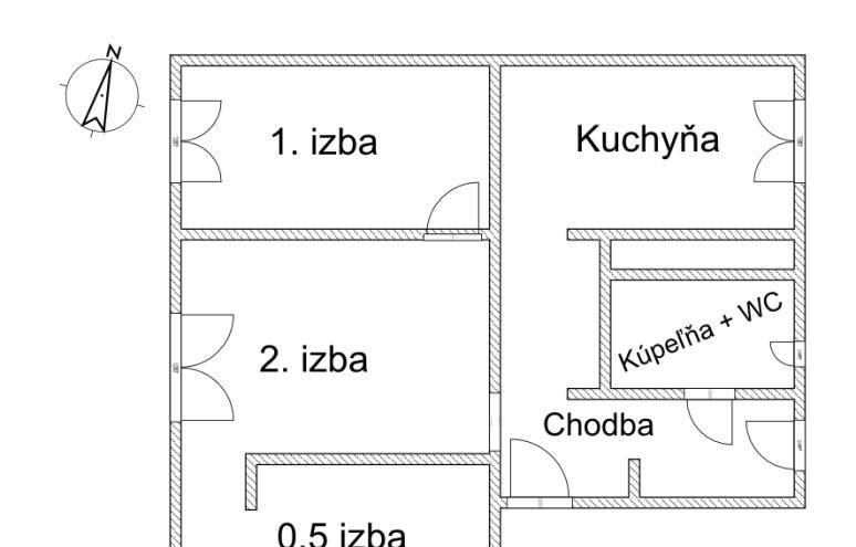 Kompletne, moderne a kvalitne prerobený 2,5 izbový byt — foto 4