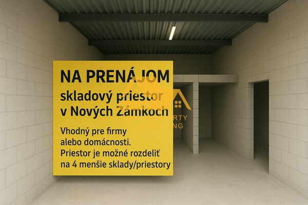 Prenajmem skladové priestory v Nových Zámkoch