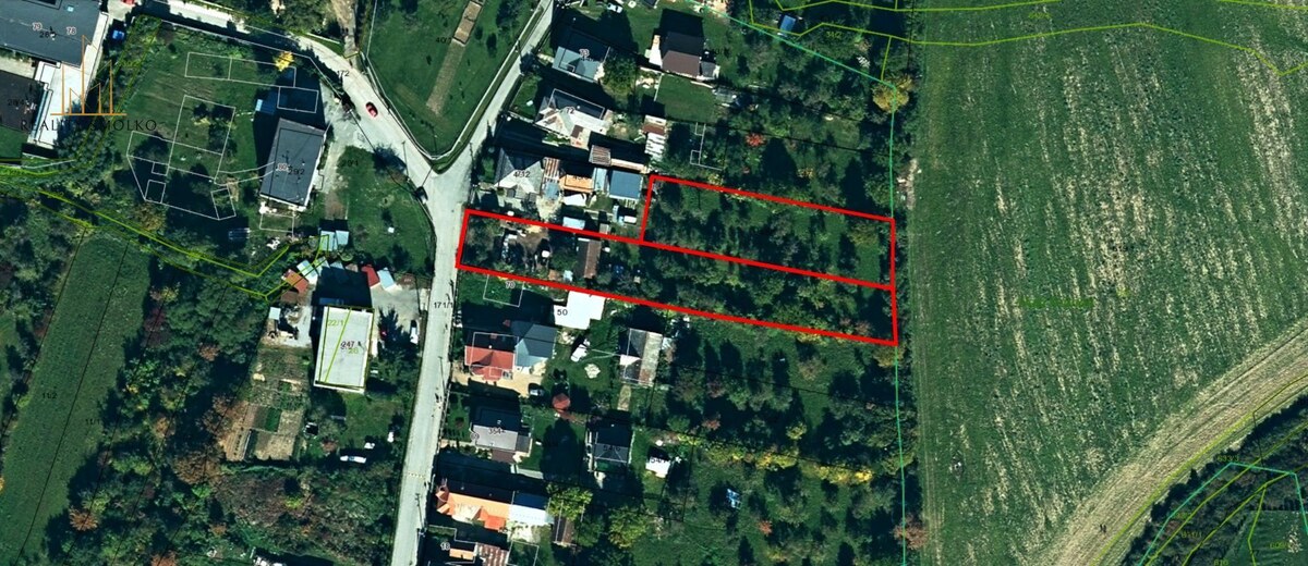 Na predaj pozemky 3175m2 určené k výstavbe rodinných domov - Kecerovsk