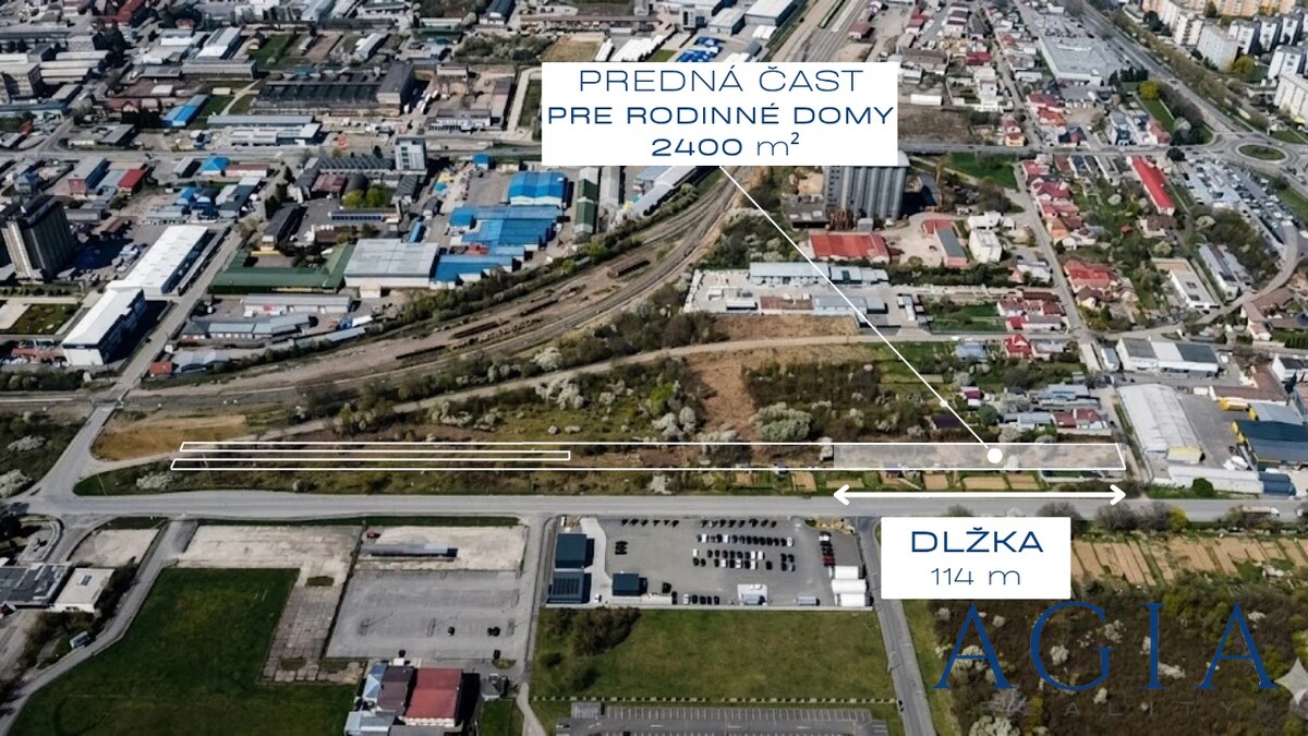 Na predaj priemyselný pozemok + pozemok pre rodinné domy 8 196 m² | MICHALOVCE — foto 3