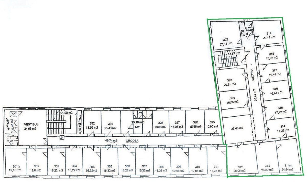 Veľkorysý administratívny priestor 260 m² - Odborárske námestie — foto 11