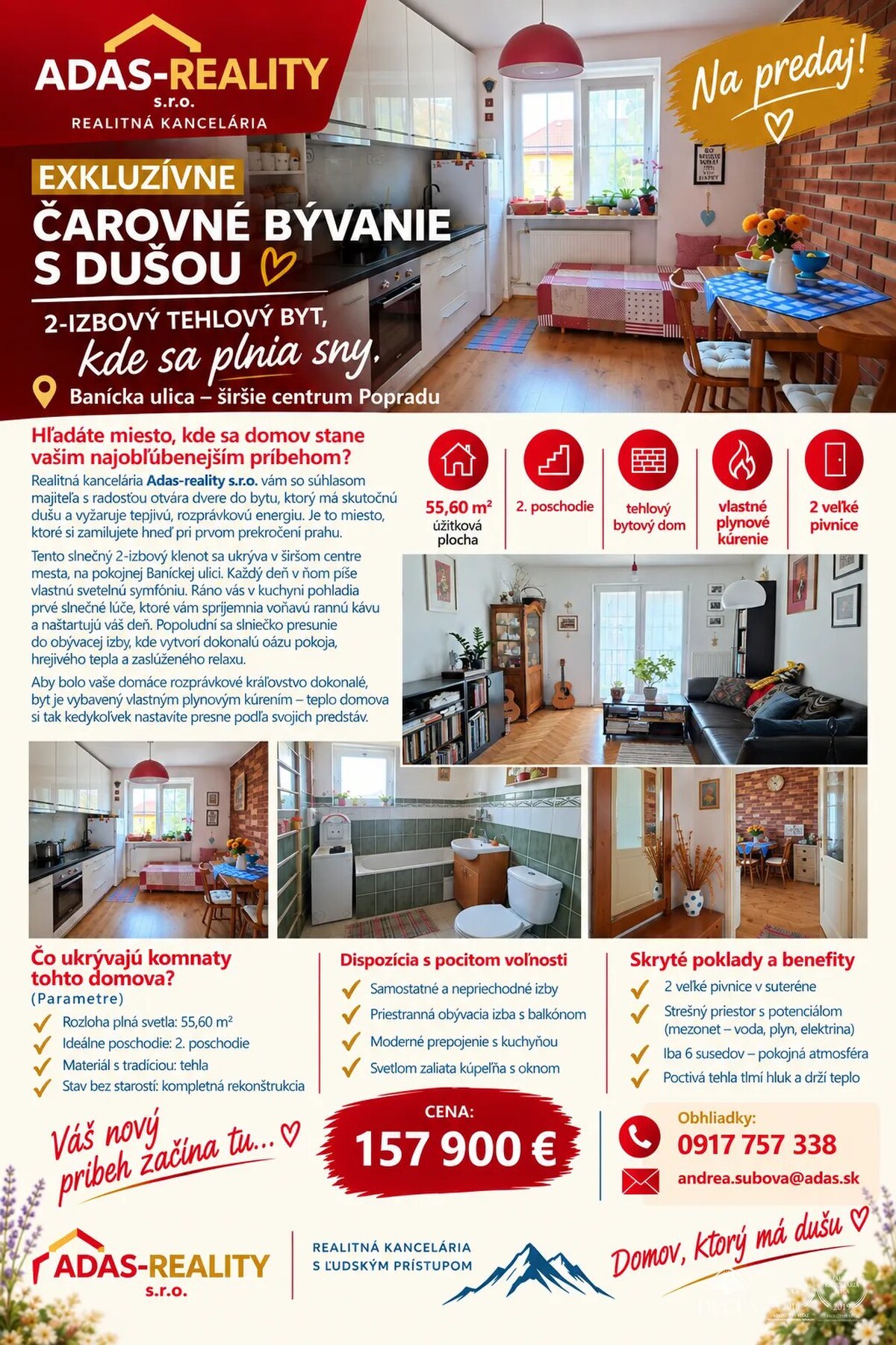 Čarovné bývanie s dušou: 2-izbový tehlový byt, kde sa plnia sny. — foto 12