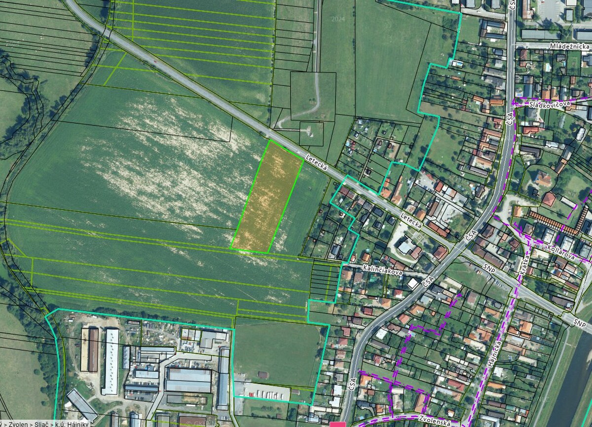 HD REALITY, predaj rozsiahly pozemok s výmerou 9 609 m² na Sliači
