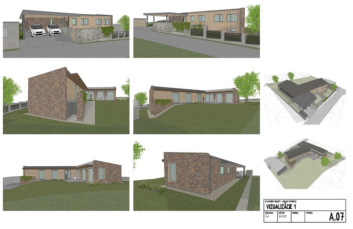 Predaj, stavebný pozemok v Badíne s projektom rodinného domu — foto 13