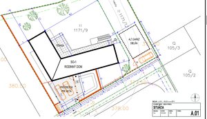 Predaj, stavebný pozemok v Badíne s projektom rodinného domu — foto 15