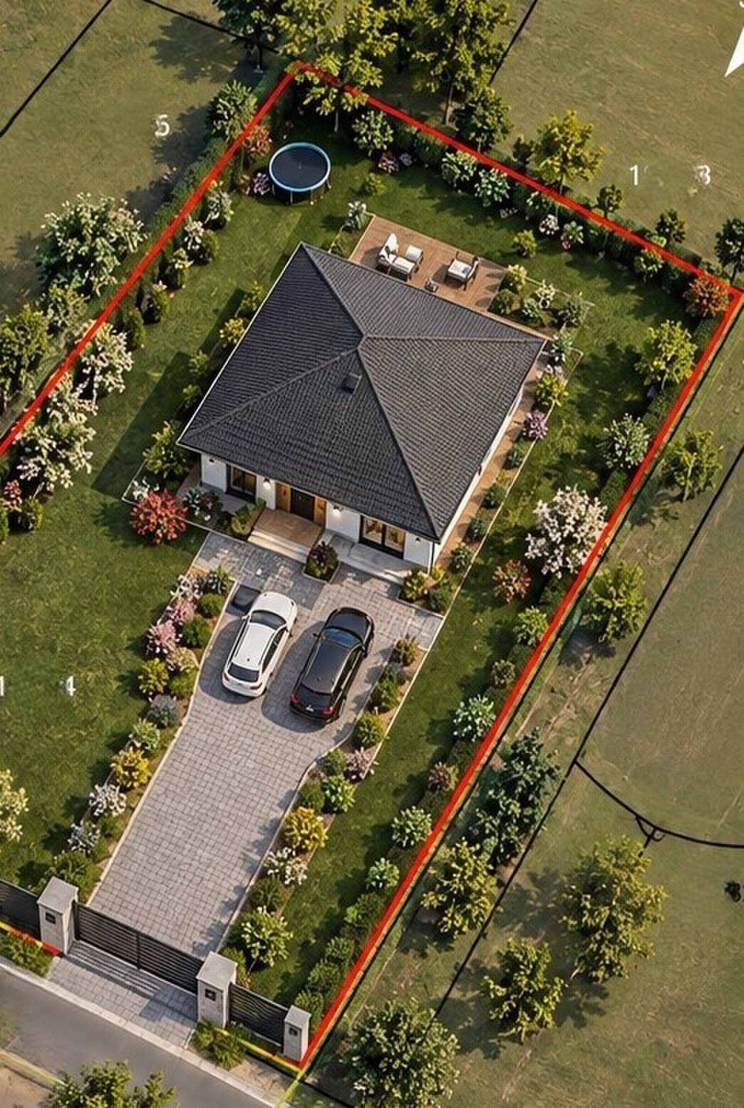 Stavebné pozemky od 500 do 1500 m2, celkom 4.500 m2 blízko Levíc — foto 8