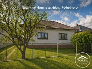 Rodinný dom  Velušovce: pozemok 3 670 m²+ stolárska dielňa — foto 1