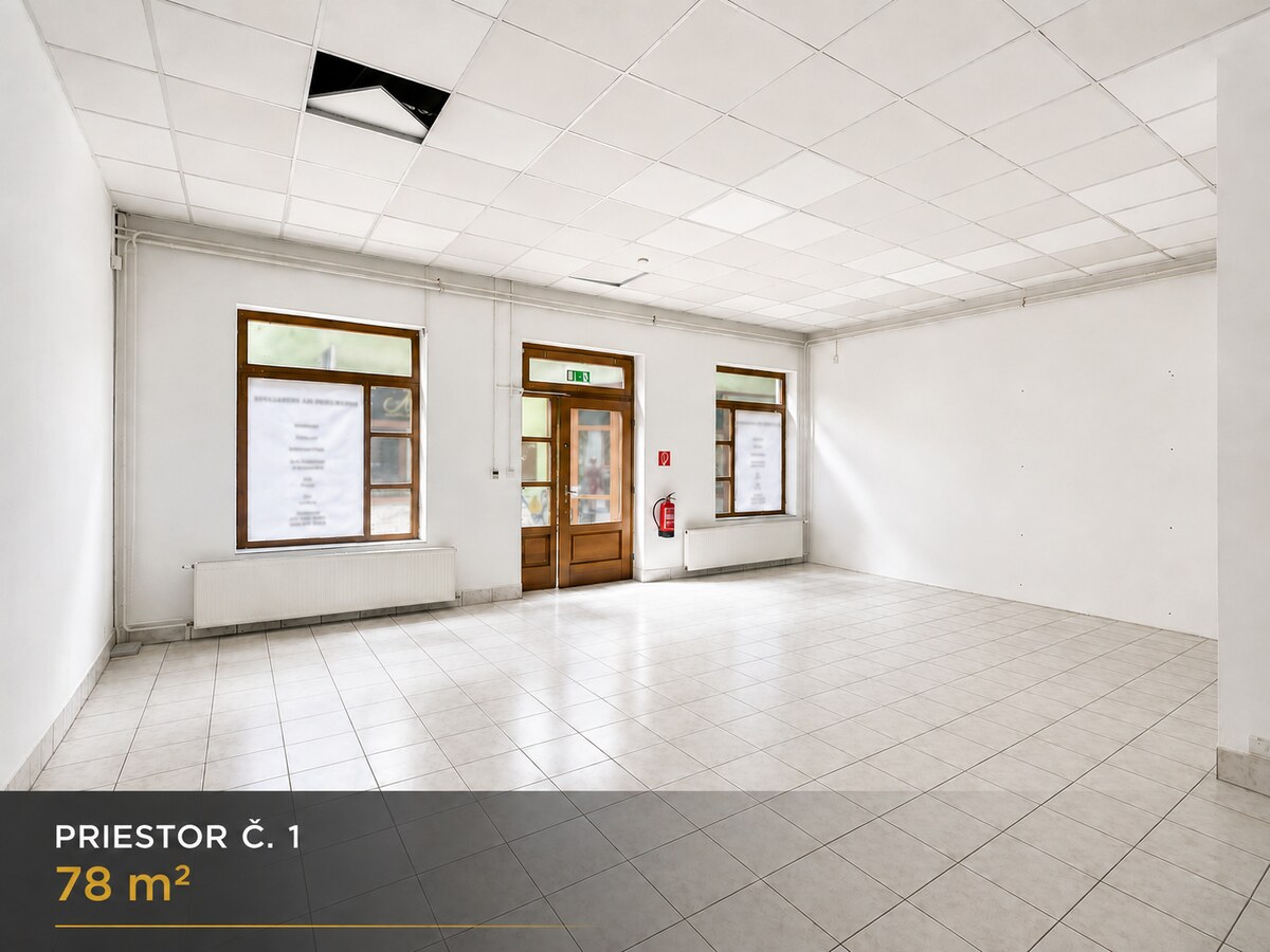 PRENÁJOM PRIESTOROV V CENTRE -TOPOĽČANY-OBCHOD,SLUŽBY od15m2 — foto 2