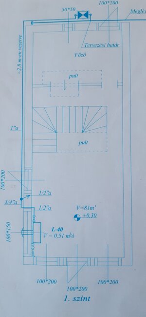3 podlažiach s nákladným výťahom, centrum Rétság — foto 10
