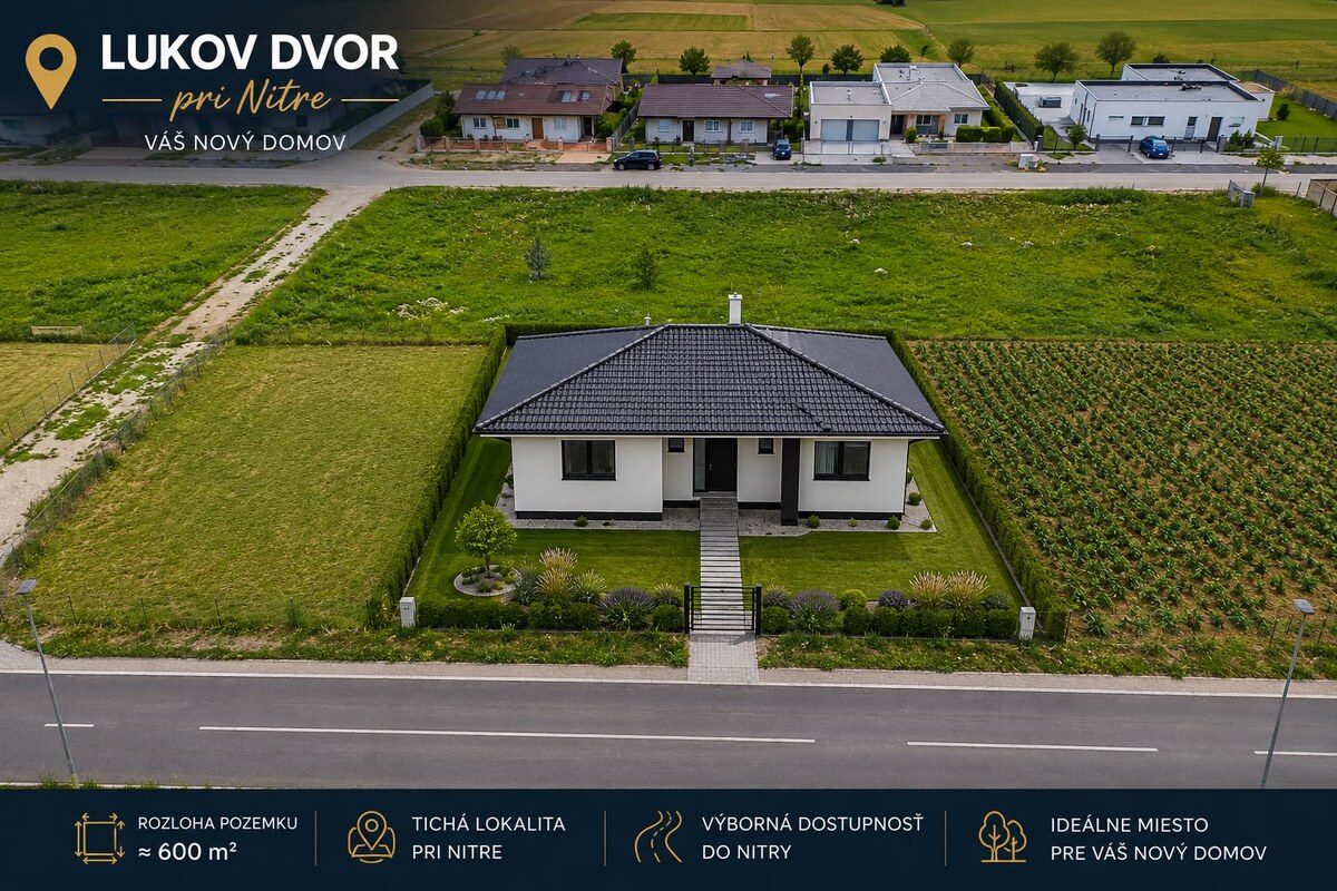 PREDAJ - Novostavba 4-izbového rodinného domu v Nitre – Lukov Dvor