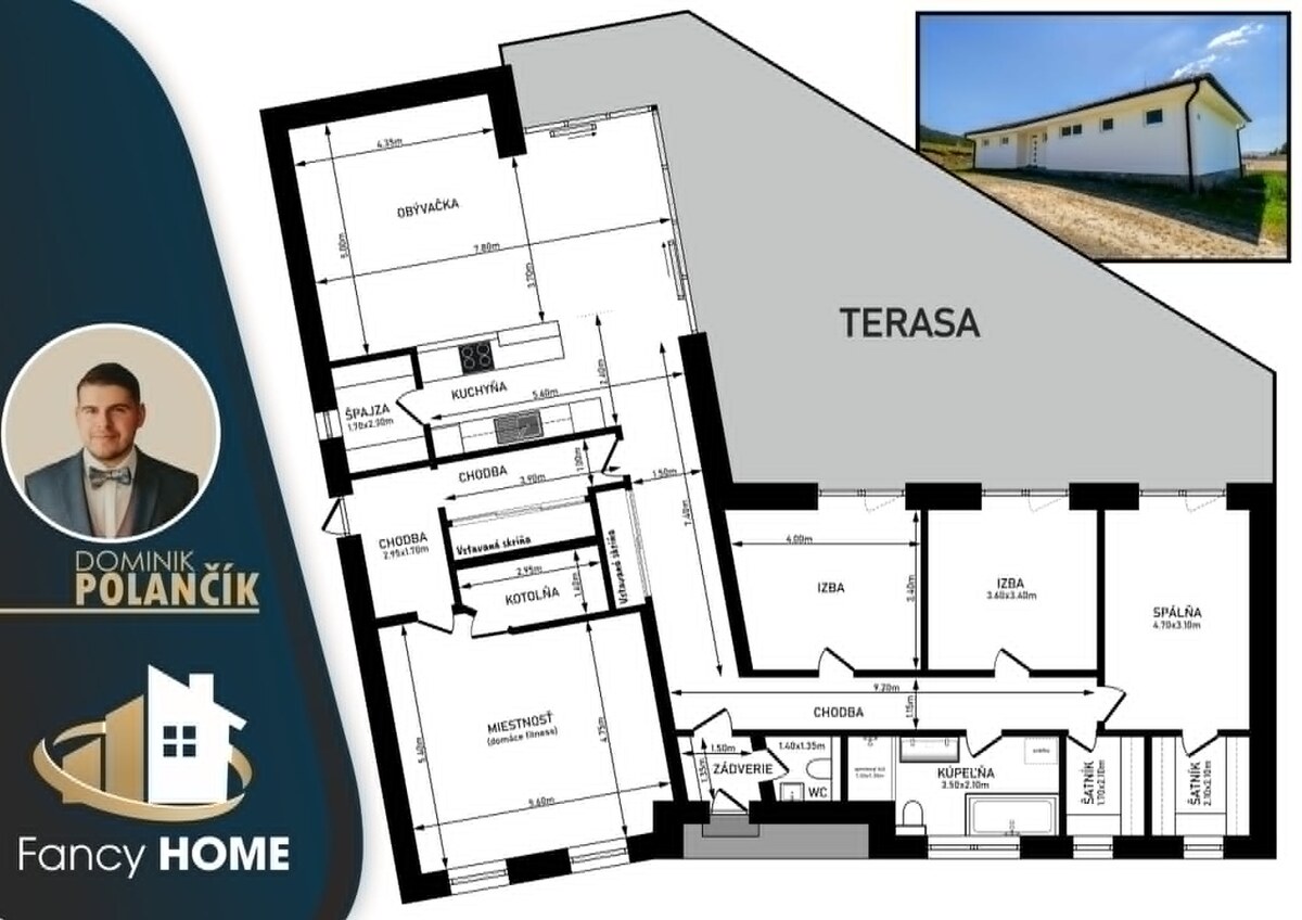 Moderný rodinný dom s terasou  | pozemok 1 600 m2 | Jarabina — foto 15