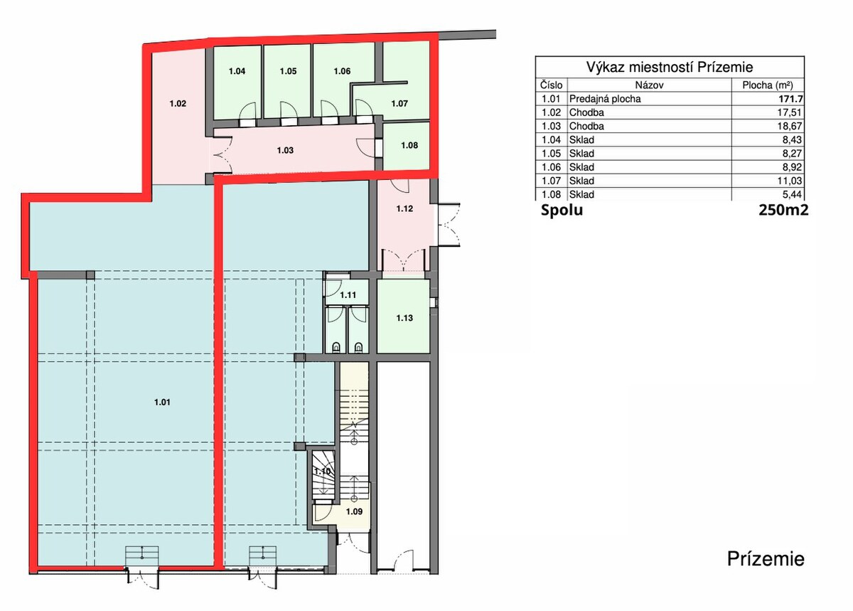 Prenájom - obchodný priestor 250 m2 najfrekventovanejšia ulica Žiliny — foto 7