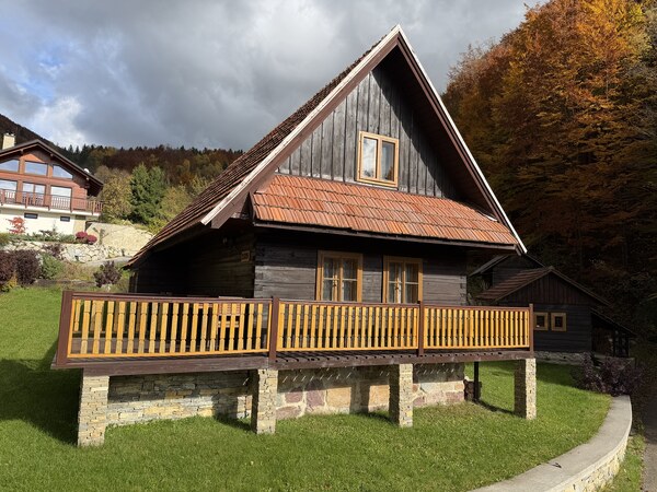 Jedinečná drevenica v Terchovej pokoj a príroda na dosah