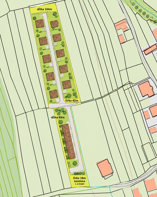 Predaj: Stavebné pozemky 5909m2 v Nesluši vhodné pre developera (SŠ)