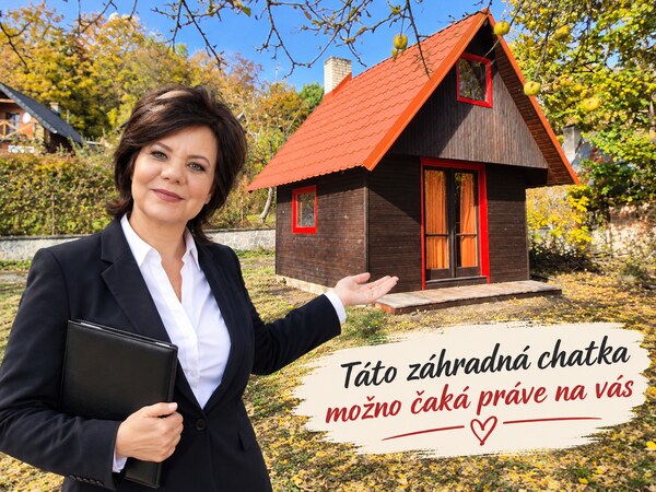 Záhradná chatka s krbom v malebnom prostredí Kotešová - Oblazov