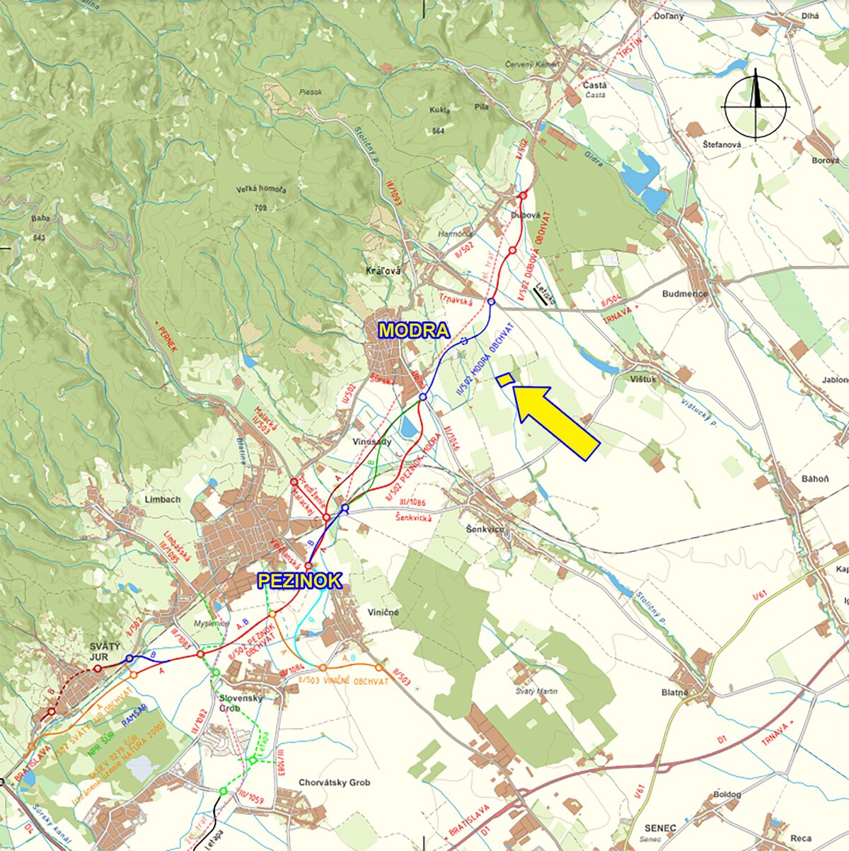 Pozemok v Modre s výmerou až 5.666 m2 — foto 5