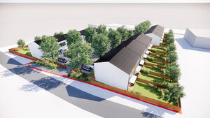 EXKLUZÍVNE: Pozemok so stavebným povolením na 21 domov, Nitra Malý Báb — foto 3