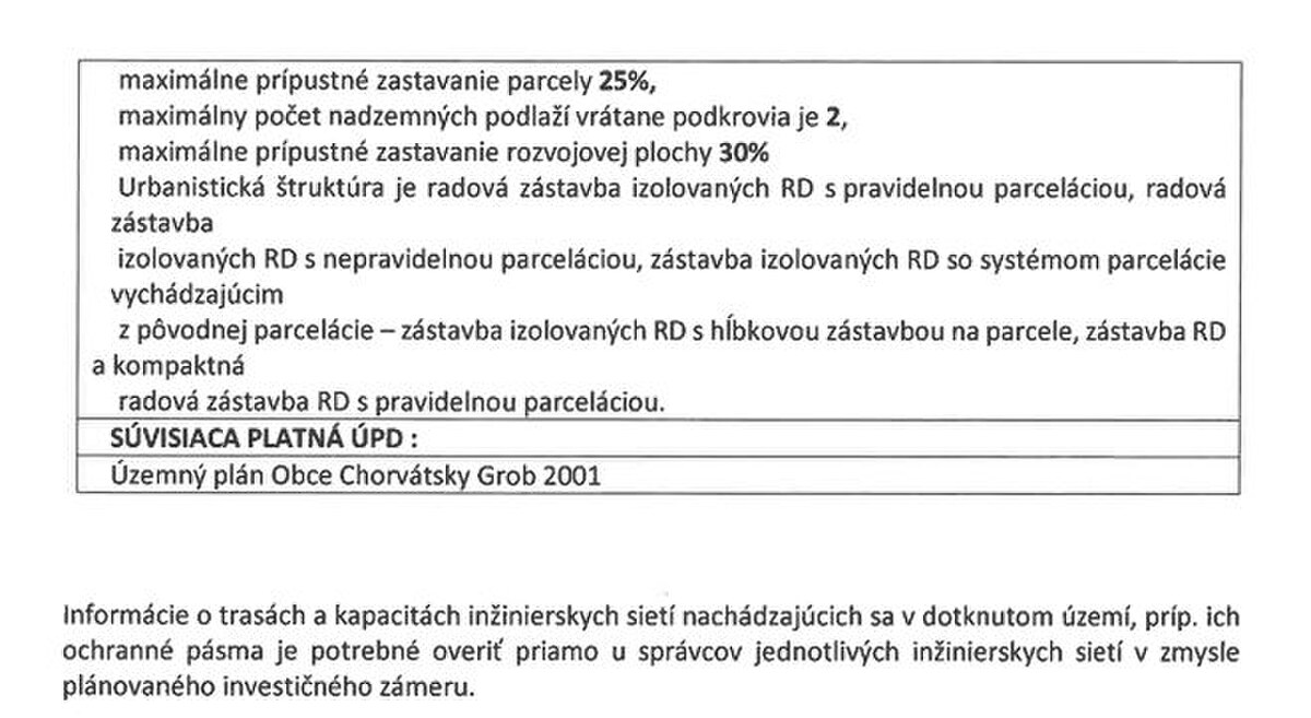 Pozemok vhodný na veľký RD Chorvátsky Grob 1.044m2 — foto 9