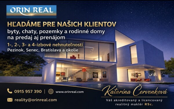 Hľadáme byty 1,2,3,4 izbové pre naších klientov!