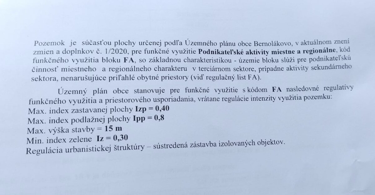 Investičný pozemok Bernolákovo 604m2 - na podnikanie — foto 5