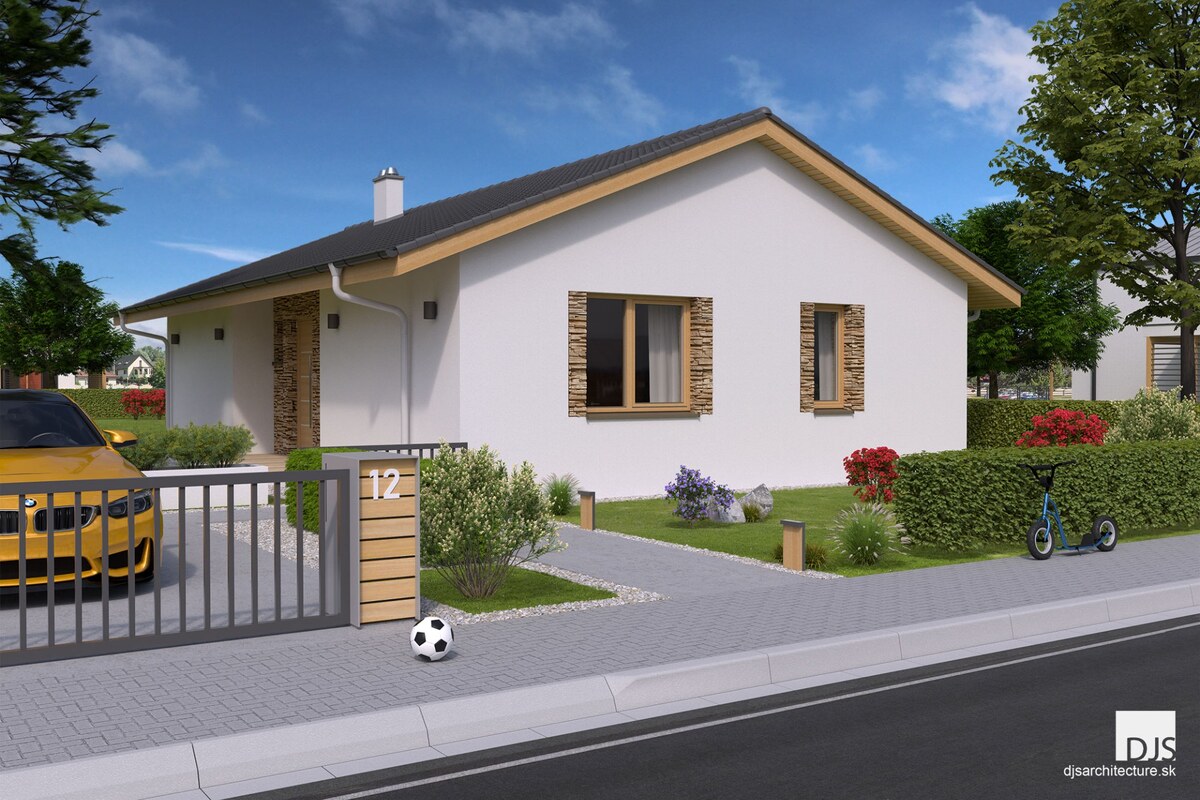4 izbový rodinný dom, 92,26 m2, s pozemkom 600 m2 v obci Kráľov Brod