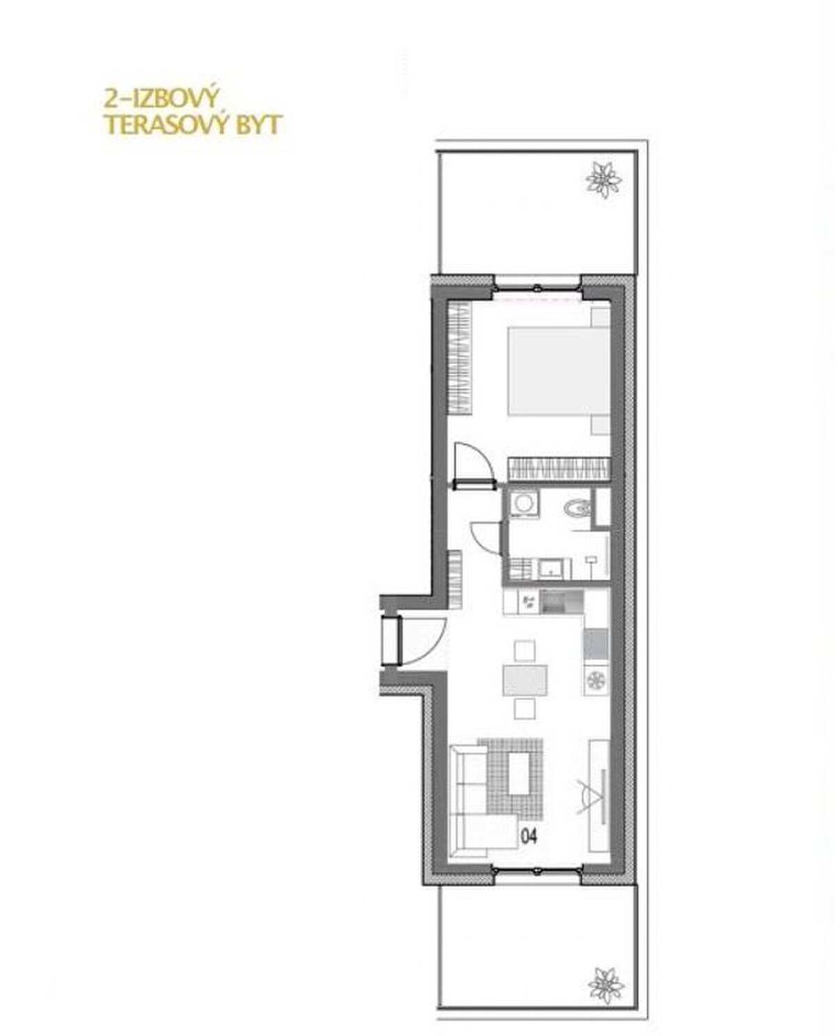 Predáme 2-izb. terasový apartmán v novostavbe, PANSKÉ POLE, Vráble — foto 5