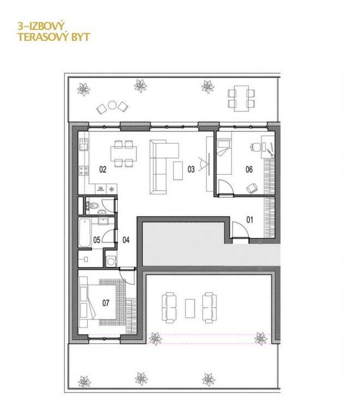Predáme nadštandardné 3-izb. terasové apartmány, Panské Pole, Vráble — foto 18