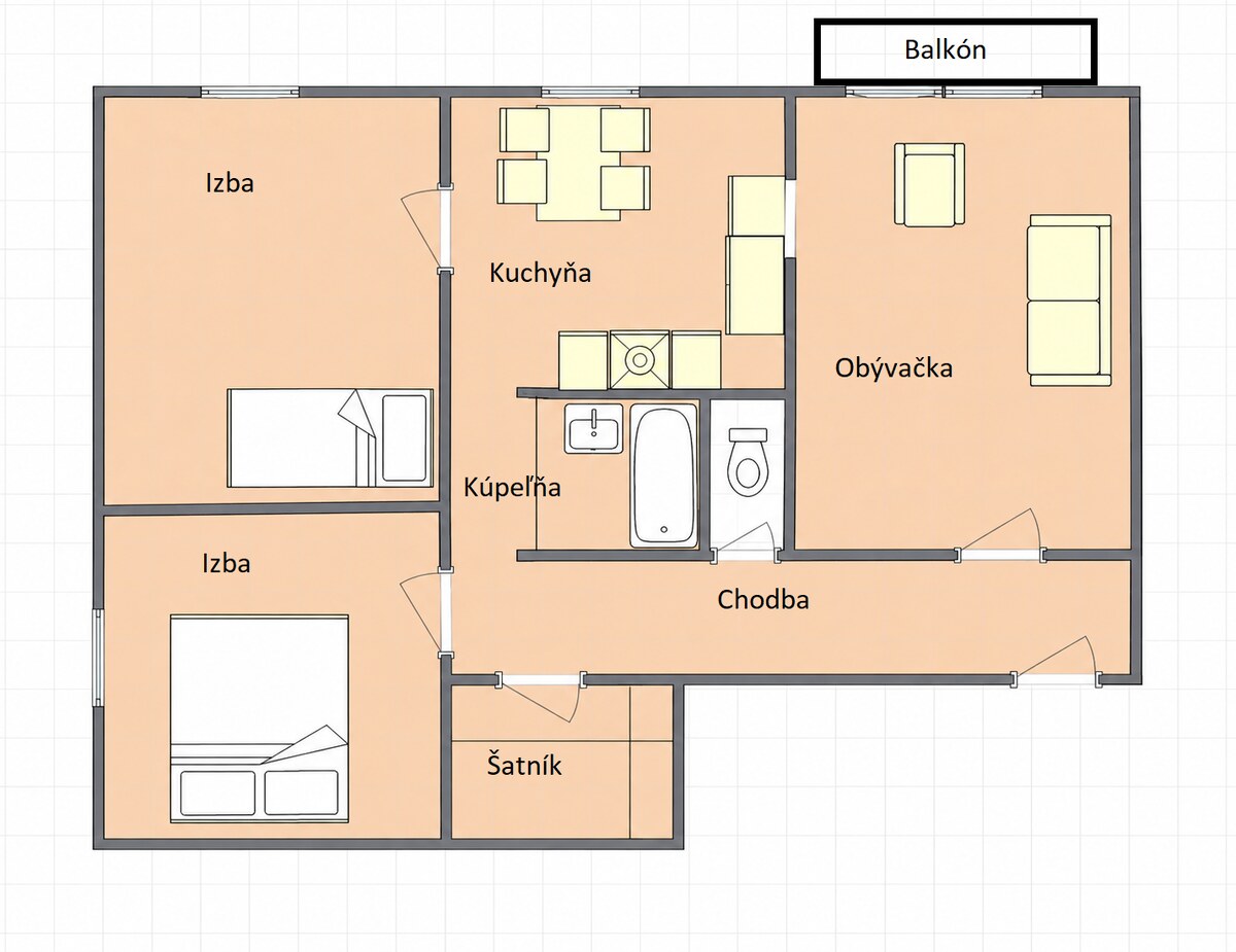 Ponúkam na predaj 3-izbový byt vo výbornej lokalite, Lúky, Vráble, 76m — foto 13