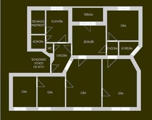 PREDAJ  5 izbový meštiansky byt v centre - KOMÁRNO — foto 2