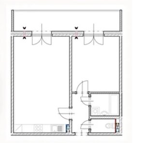 NA PREDAJ 2 izbový byt v projekte Danube Residence v Komárne — foto 2