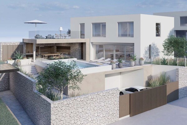 NA PREDAJ vkusná novo postavená vila / 200 m² / na ostrove BRAČ
