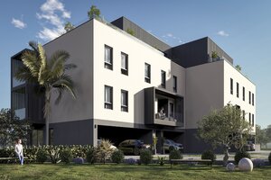 NA PREDAJ novostavba 1 izbový apartman  /44 m² / s loggiou,ostrov HVAR — foto 2