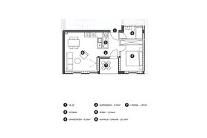NA PREDAJ novostavba 1 izbový apartman  /44 m² / s loggiou,ostrov HVAR — foto 5