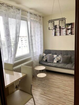PRENÁJOM: 1-izbový byt s balkónom, 41 m2, komplet prerobený, THK — foto 2