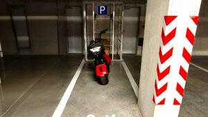 Parkovacie státie na motorku v garážach, Vrbenského, Bratislava-Rača — foto 1