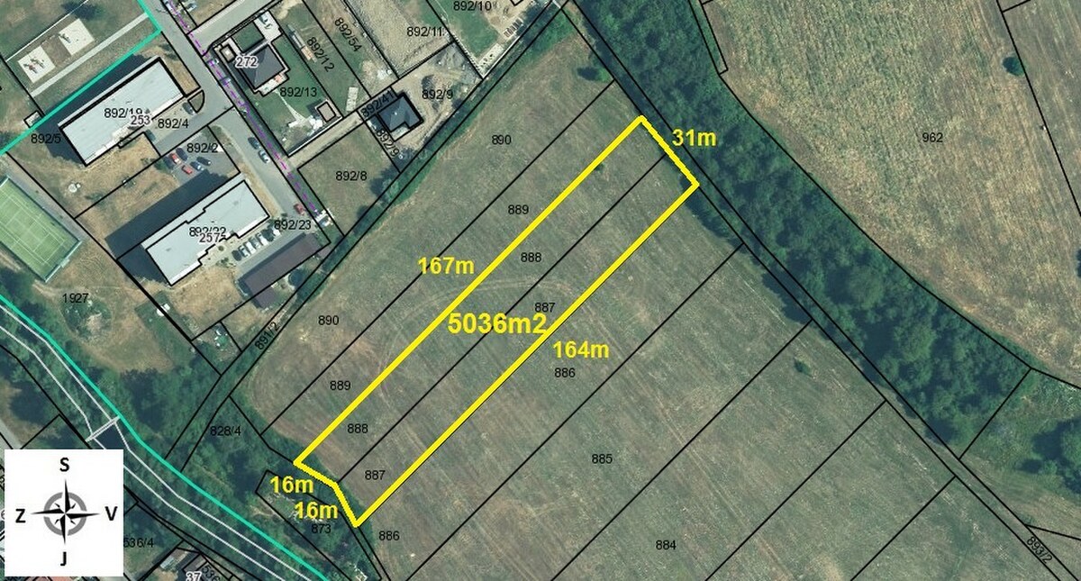 Rovinatý investičný stavebný pozemok 3.245m2 / 5.036m2, Dolná Ždaňa — foto 3