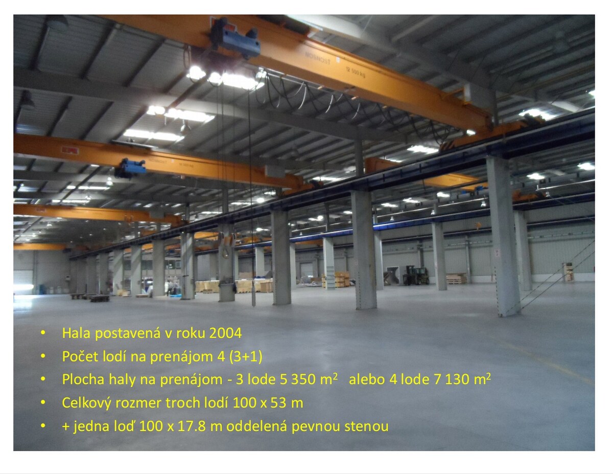 Moderná výrobná hala na prenájom o rozlohe 5.400m² v okrese Topoľčany — foto 4