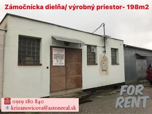 NA PRENÁJOM: Zámočnícka dielňa/ Výrobný priestor- Dubnica nad Váhom — foto 1