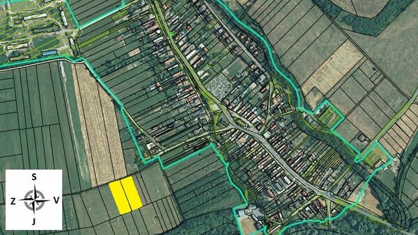 IBA U NÁS! Rovinaté investičné stavebné pozemky 6.496m2, Dolná Ždaňa
