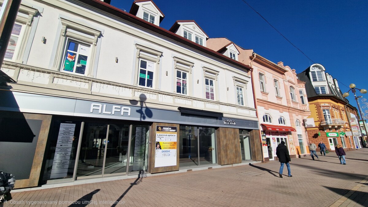 Priestory na prenájom.  Námestie POPRAD s výkladom 64m² — foto 2