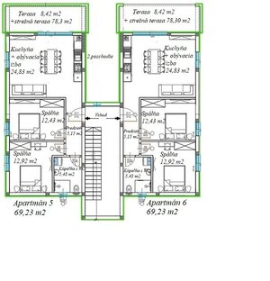 APARTMÁNY PREDAJ, 69 m2, RAŽANAC, CHORVÁTSKO — foto 6
