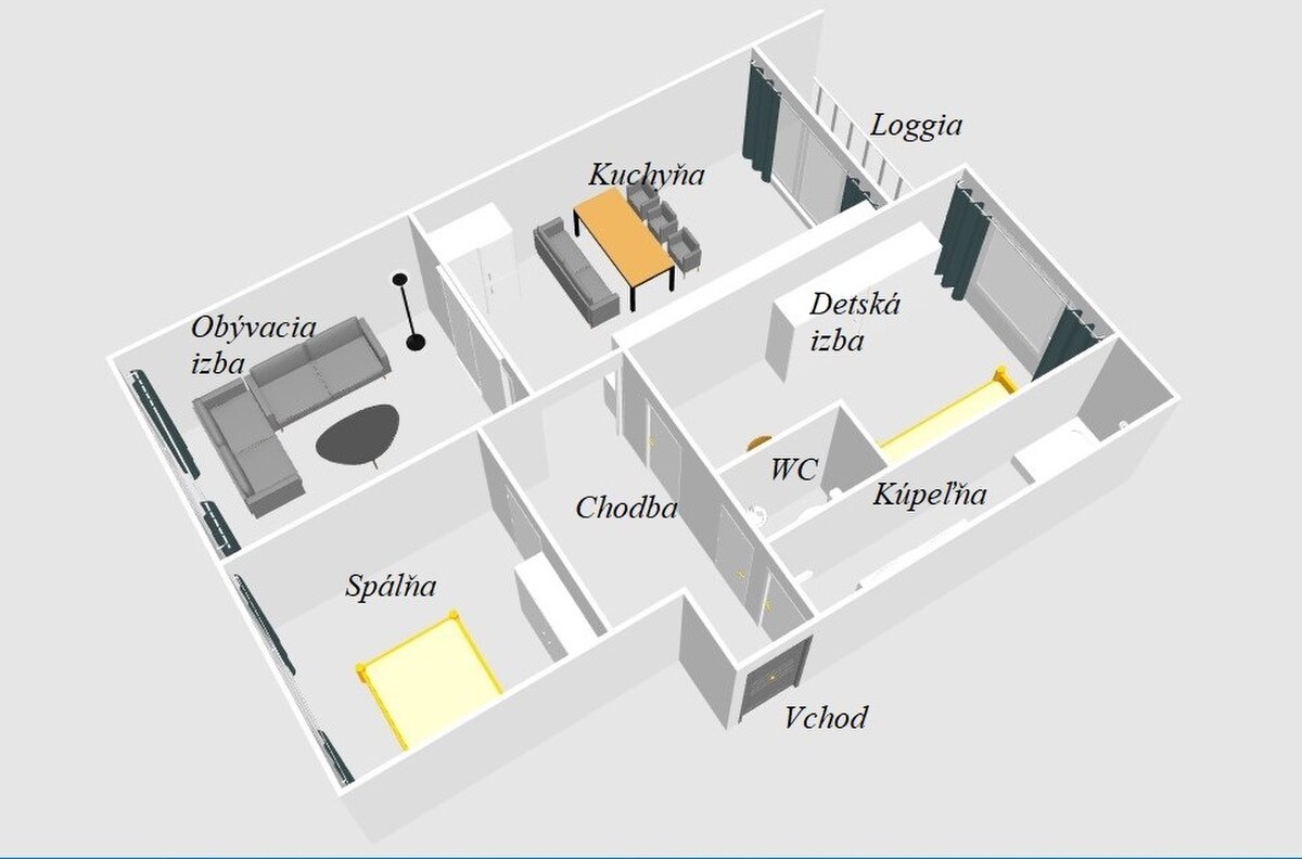 3 IZBOVÝ NADŠTANDARDNÝ BYT, 79m2, PREŠOV, POD SKALKOU. — foto 23