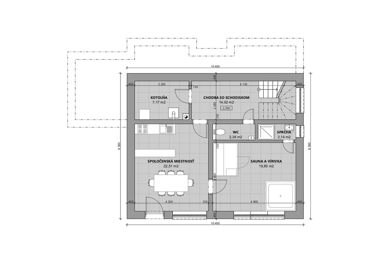 MODERNÝ 5 IZBOVÝ RODINNÝ DOM, KRÁSNY VÝHĽAD, VEĽKÁ LOMNICA; — foto 16