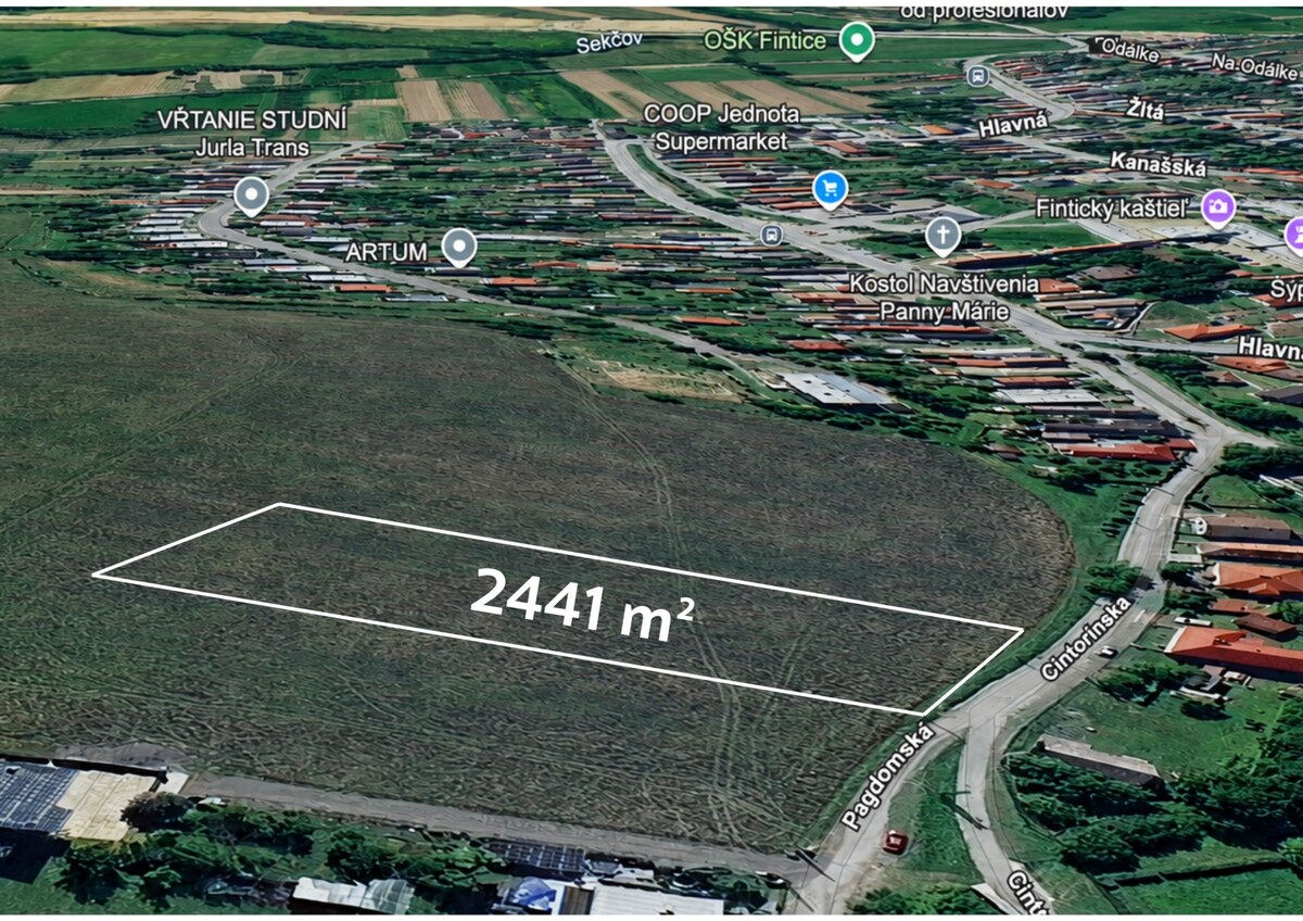 Priestranný stavebný pozemok 2 441 m² vo Finticiach — foto 7